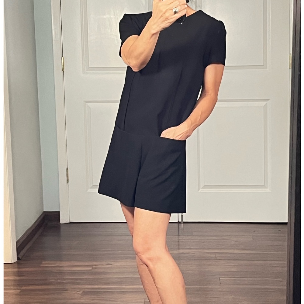 Zara Trafaluc black short playsuit jumpsuit size XS - Picture 3 of 11